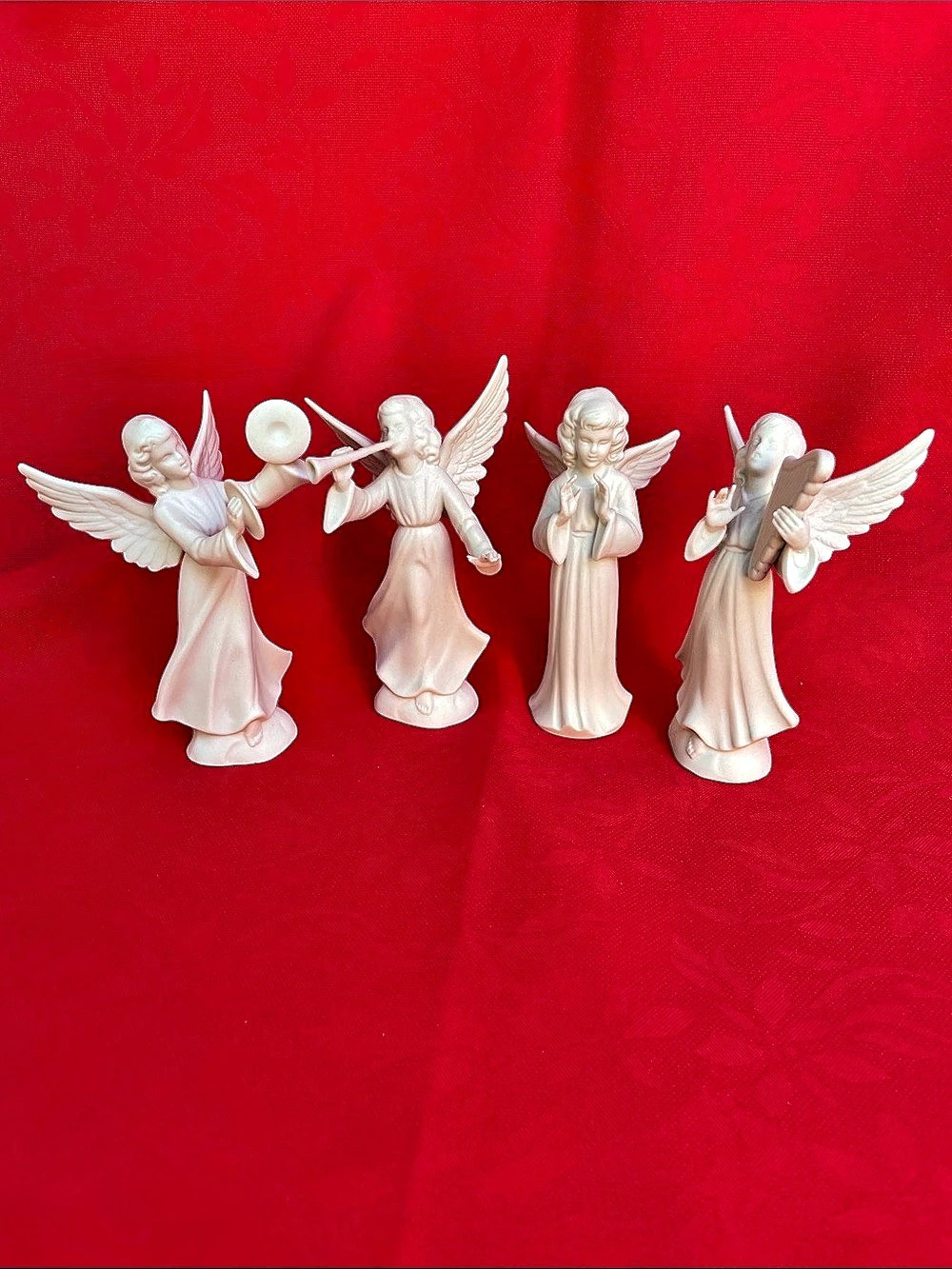 Dresden Porcelain Seraphim Classics Angel Figurine Set of 4